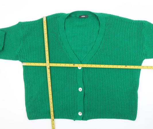 Womens UK Size 1618 Studio Green Cardigan Jumper