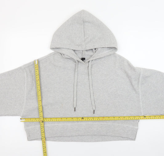 Womens UK Size L Cotton On Body Grey Pullover Hoodie