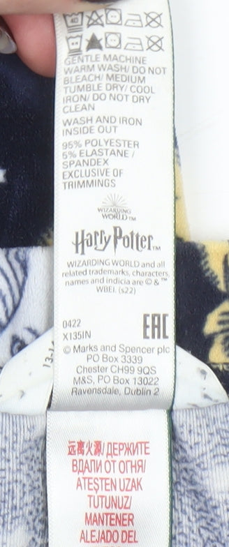 Marks and Spencer Boys Multicoloured Harry Potter Pyjama Pants 13-14 Years Fleece