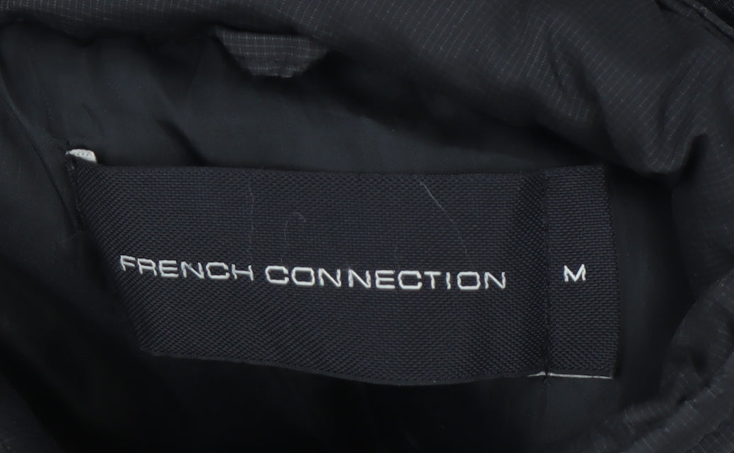 Mens UK Size M French Connection Black Puffer Jacket