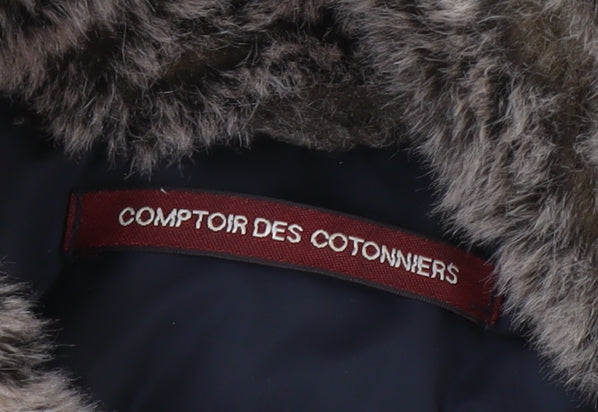 Mens UK Size XL Comptoir des Cotonniers Green Parka Coat