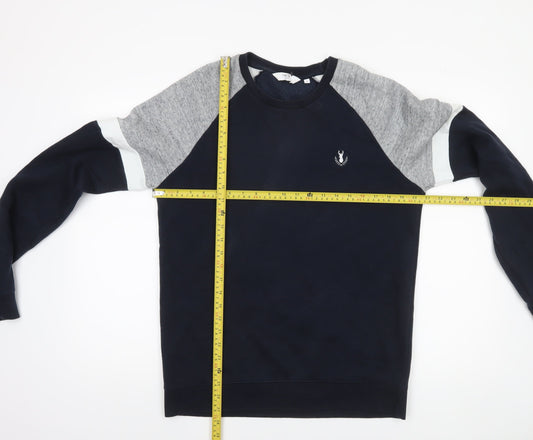 Mens UK Size M NEXT Blue Pullover Sweatshirt