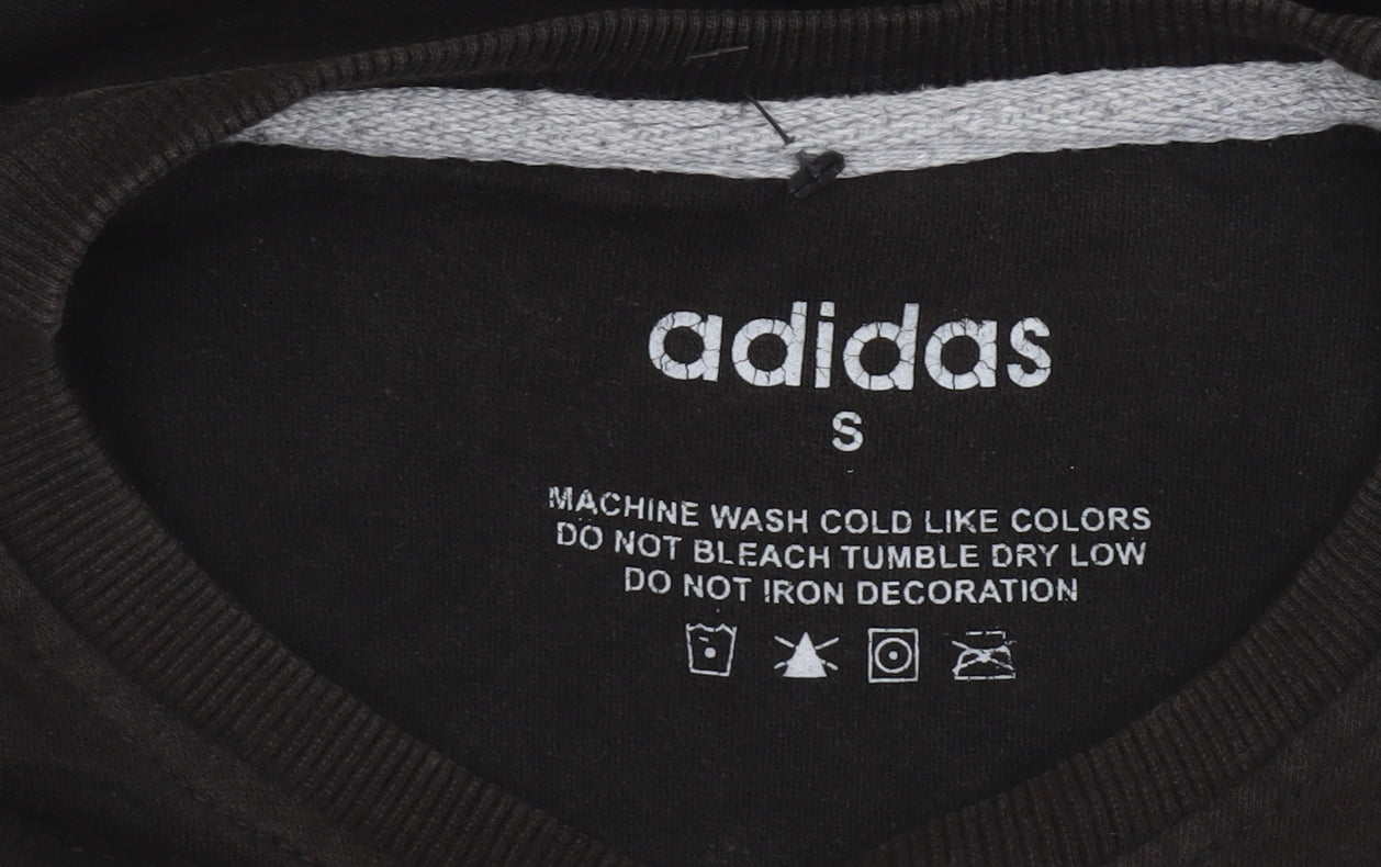 Mens UK Size S adidas Black Pullover Sweatshirt