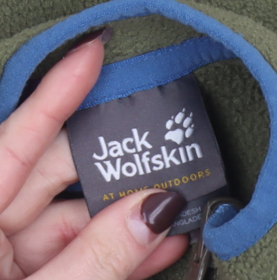 Jack Wolfskin Boys Green Fleece Full Zip Jacket Size 2 Years