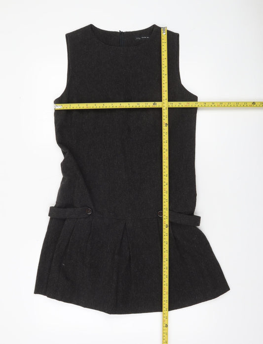 Womens UK Size 14 Zara Pinafore/Dungaree Dress