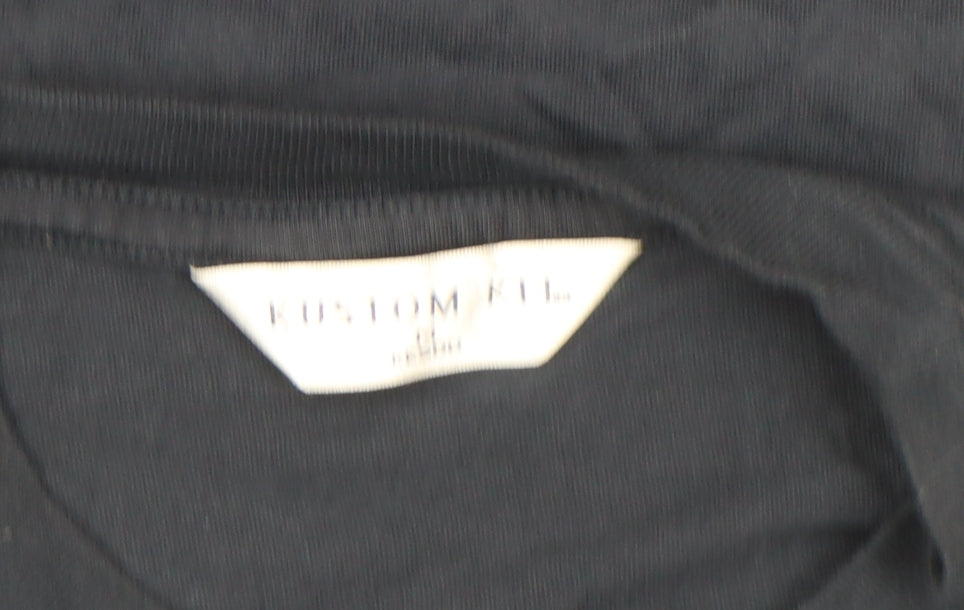 Mens UK Size M Kustom Kit Black T-Shirt
