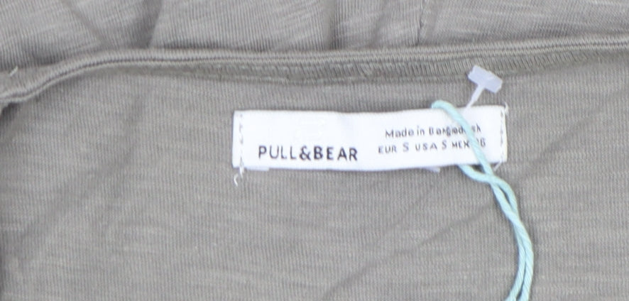 Pull & Bear Women’s Beige Jersey Sleeveless V-Neck Playsuit Size S