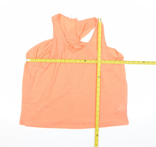 Womens UK Size S H&M Orange Basic Tank