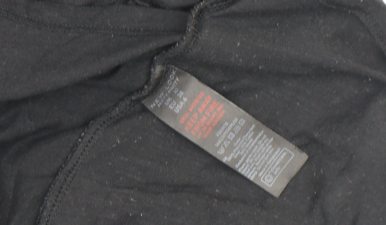 New Look Women Black Maternity Stretch Jersey T-Shirt Size 10