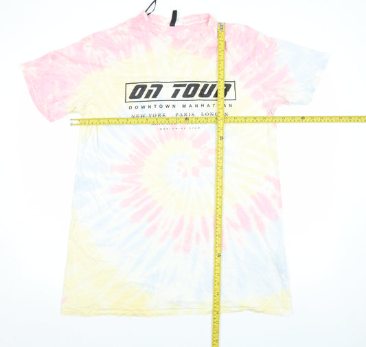 H&M Divided Women's Multicoloured Tie Dye T-Shirt Dress Size S