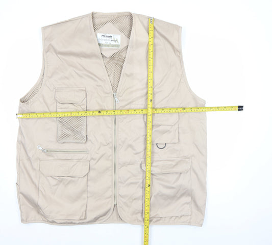 Mens UK Size 2XL Result Beige Bodywarmer