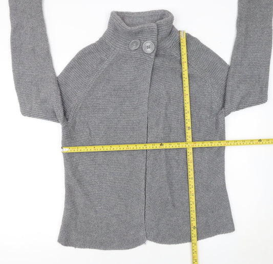 Fenn Wright Manson Women's Grey High Neck Knit Cardigan L