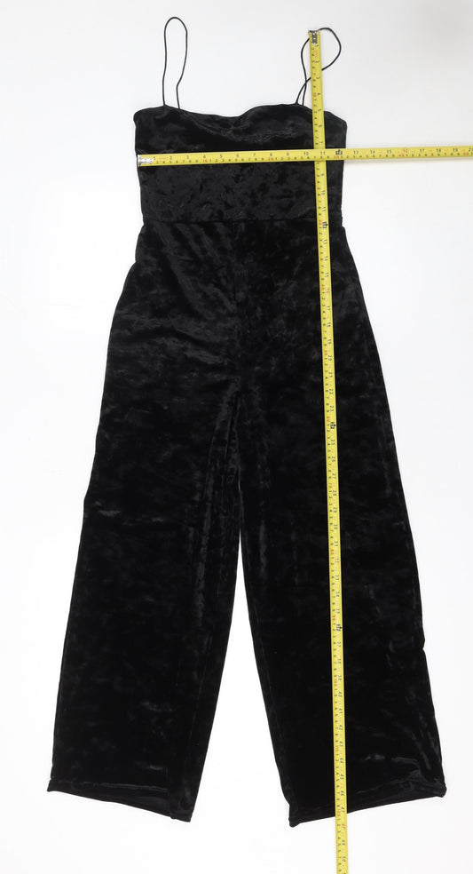 Womens UK Size XS Pins and Needles One-Piece Black Jumpsuit