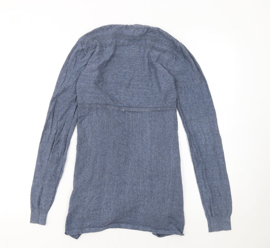 Womens UK Size 8 FatFace Blue Cardigan Jumper