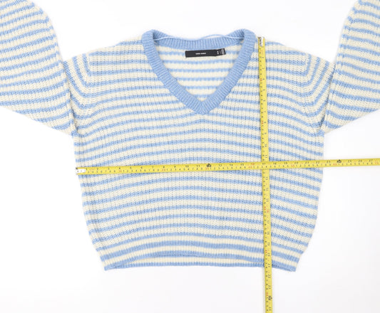 Womens UK Size L VERO MODA Blue Pullover Jumper