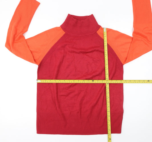 Womens UK Size XS Marks and Spencer Red Pullover Jumper