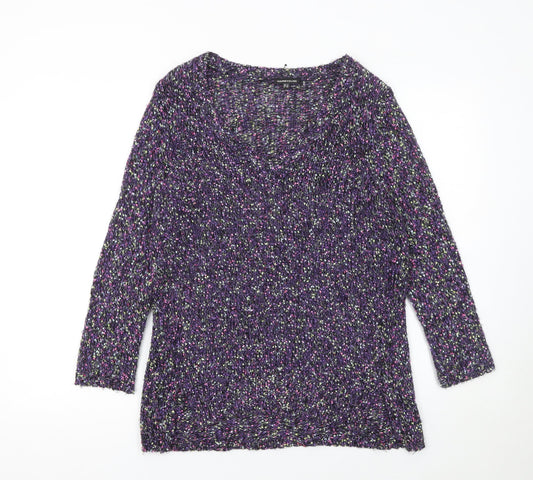 Womens UK Size 12 Warehouse Purple Pullover Jumper