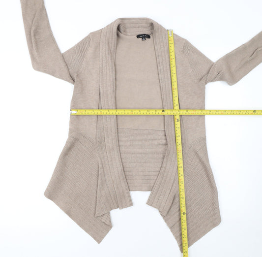 Womens UK Size S Verve Ami Beige Cardigan Jumper