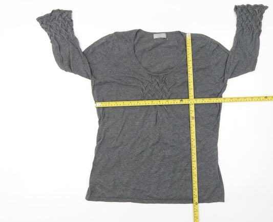 Womens UK Size 14 Marks and Spencer Grey Pullover Jumper
