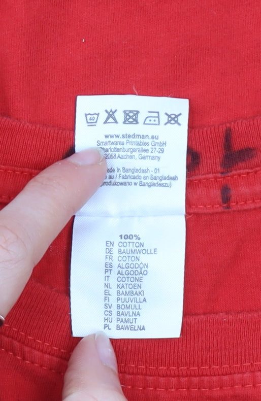 Stedman Men's Red XL Classic-T Eddie Stobart Truck Graphic T-Shirt