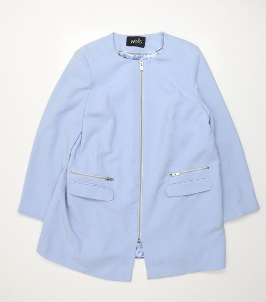 Womens UK Size L Wallis Blue Basic Jacket
