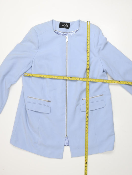 Womens UK Size L Wallis Blue Basic Jacket