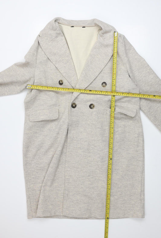 F&F Women’s Beige Buttoned Knit Coatigan L Long Sleeve Casual