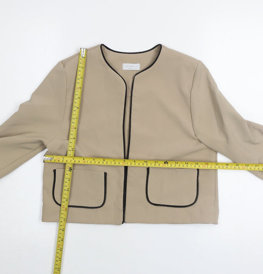 Womens UK Size 6 alter Beige Basic Jacket