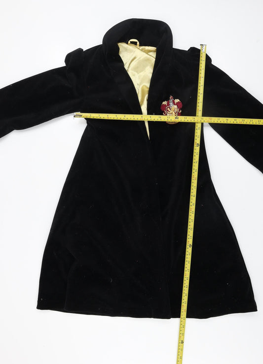 Marks and Spencer Boys Black Harry Potter Gryffindor Velvet Robe 6-8 Years