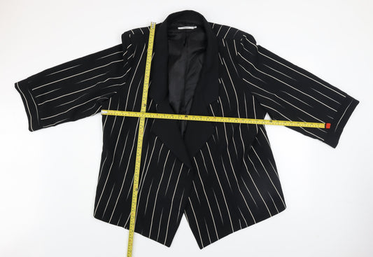 Womens UK Size 24 Personal Choice Black Basic Jacket