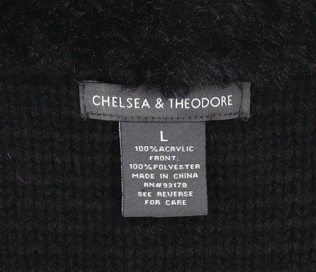 Womens UK Size L Chelsea & Theodore Black Waistcoat