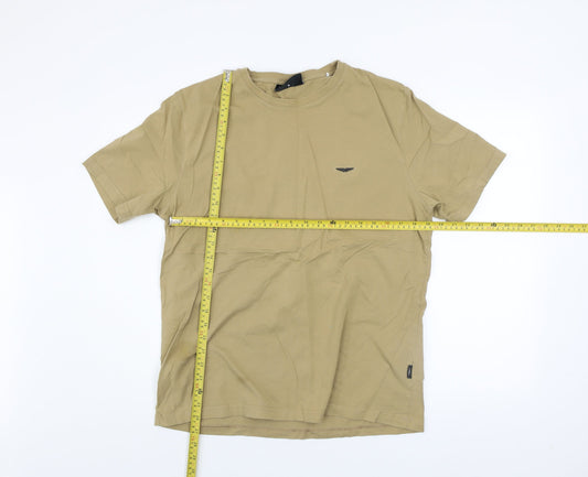 Mens UK Size XL Police Beige T-Shirt