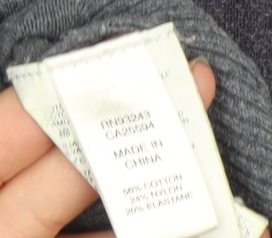 Diesel Men’s Grey Crew Neck Graphic Knit Pullover Jumper Size M