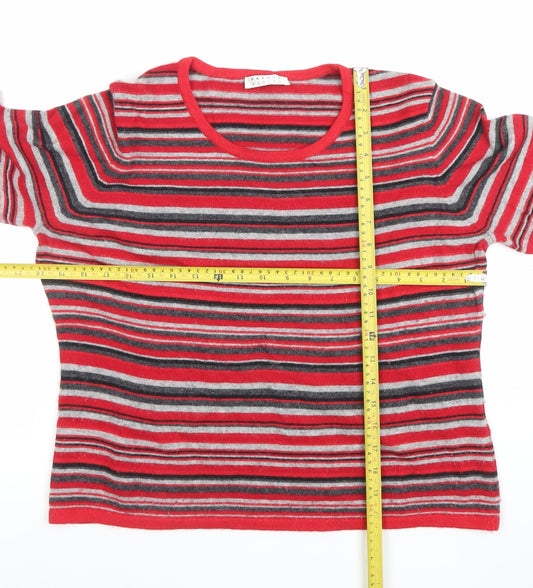 Womens UK Size L Precis Petite Red Pullover Jumper