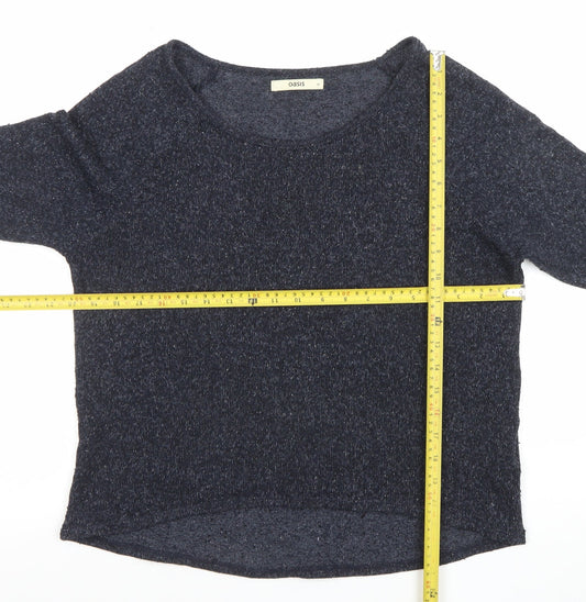Womens UK Size M Oasis Blue Pullover Jumper