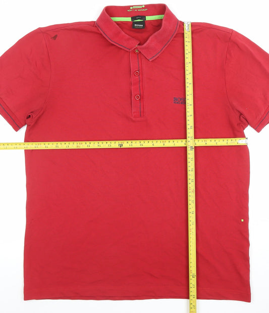 Mens UK Size L HUGO BOSS Cotton Polo Shirt