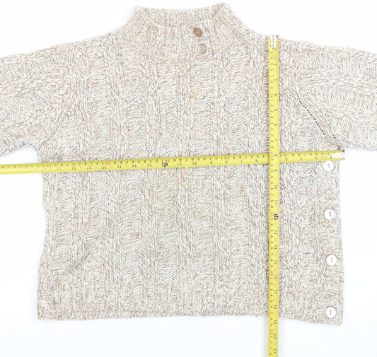 Womens UK Size 18 Papaya Beige Pullover Jumper