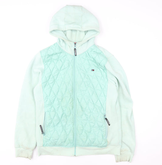 Womens UK Size 2XL Tommy Hilfiger Green Puffer Jacket