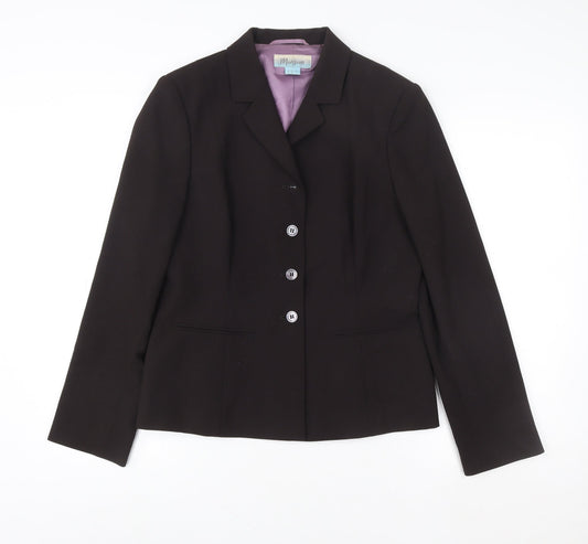Womens UK Size 12 Monsoon Regular Black Blazer