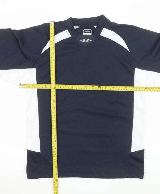 Unisex Adults UK Size XS Umbro Black Football Running & Jogging Gym & Training T