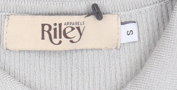 Womens UK Size S Riley Grey Basic Polo