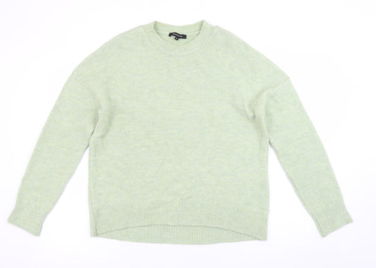 Womens UK Size S Peacocks Green Pullover Jumper
