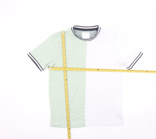 Boys UK Size 13-14 Years Denim & Flower Multicoloured Basic T-Shirt