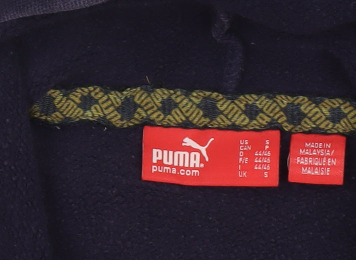 Mens UK Size S PUMA Blue Pullover Hoodie