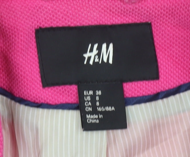 Womens UK Size M H&M Regular Pink Blazer