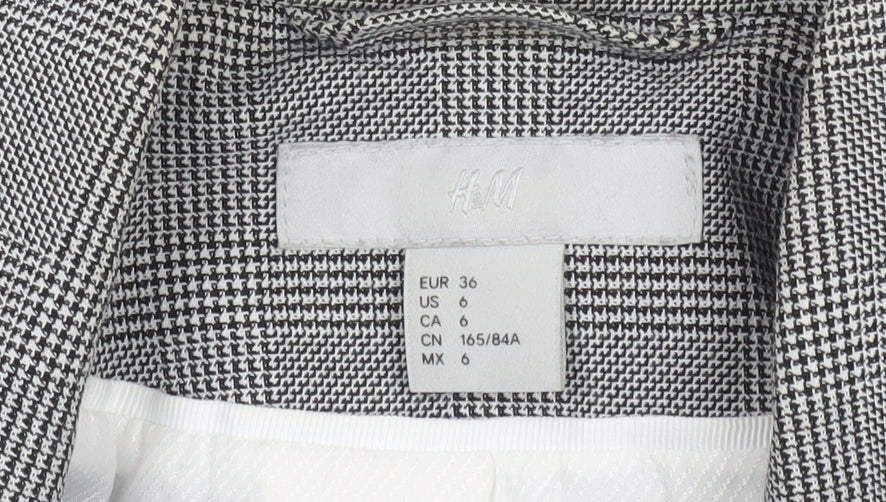 Womens UK Size 8 H&M Regular Grey Blazer