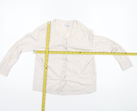Womens UK Size S Gap Beige Cardigan Jumper