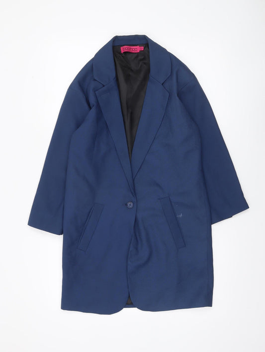 Womens UK Size 10 Boohoo Regular Blue Blazer