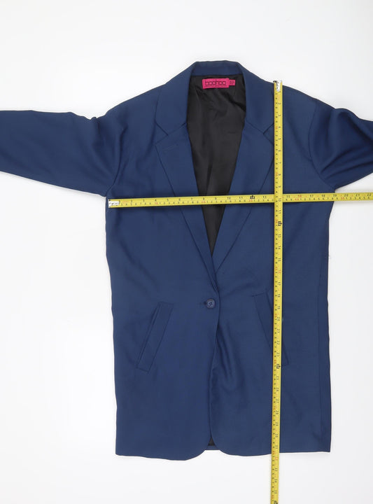 Womens UK Size 10 Boohoo Regular Blue Blazer