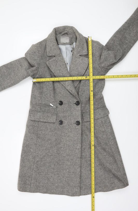 Womens UK Size 8 NEXT Grey Overcoat